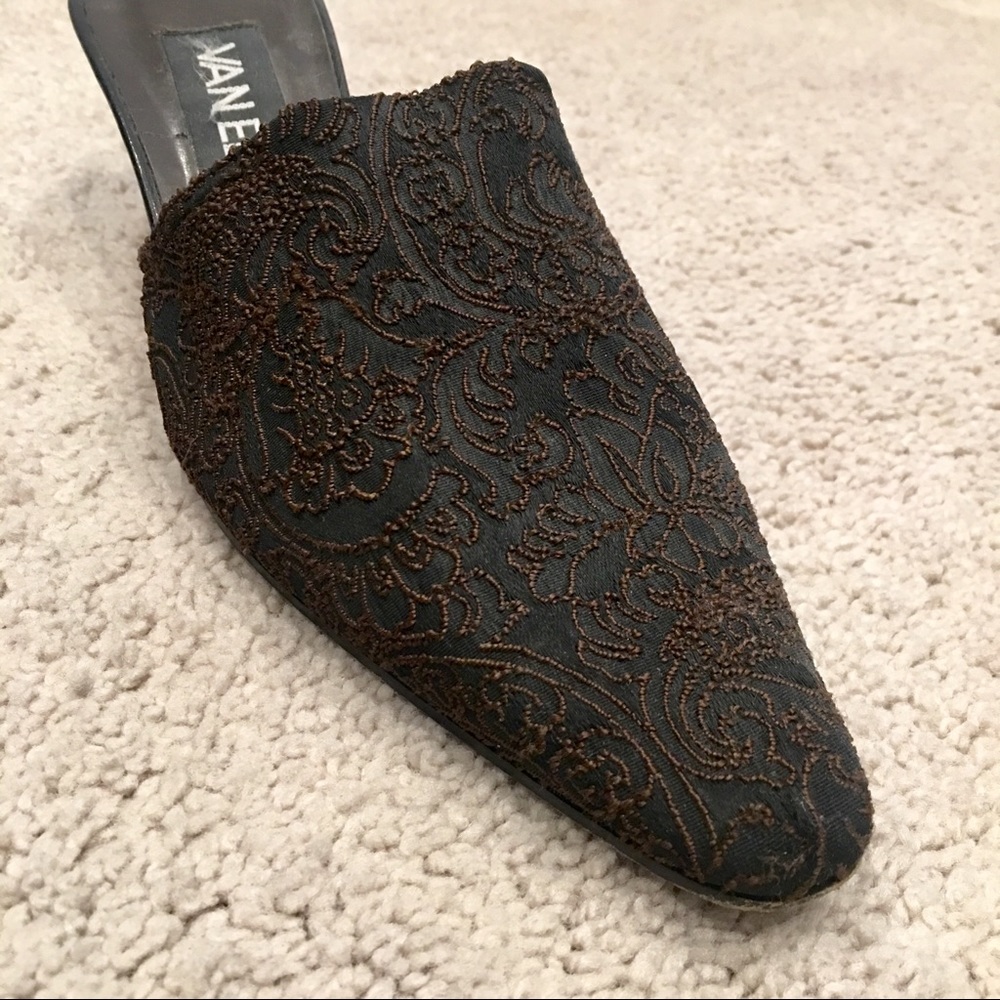 Black and Brown Mules